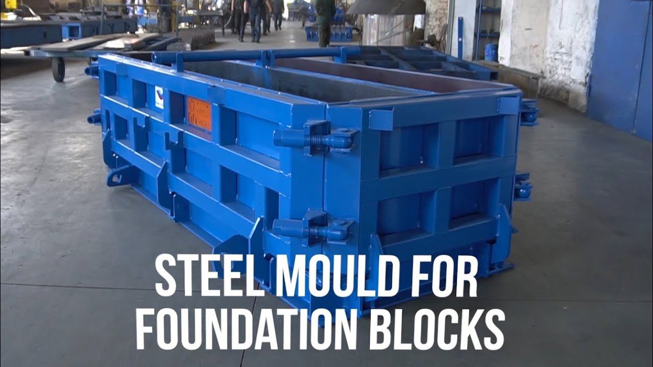 Foundation wall block steel moulds by M-Konstruktor смотреть онлайн