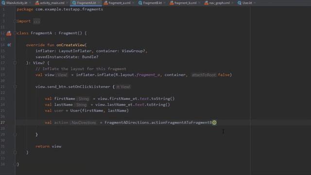 Safe Args - Send Custom Object - Navigation Component | Android Studio Tutorial смотреть онлайн