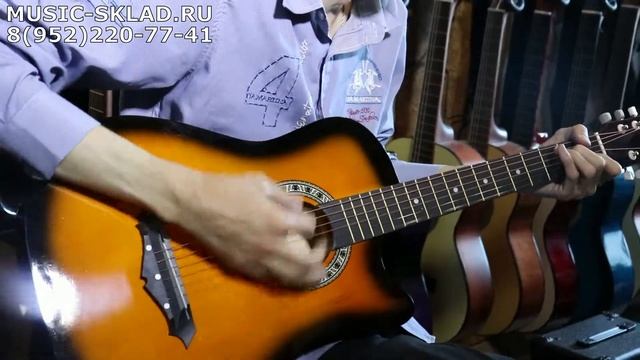 Обзор акустической гитары Belucci BC-3810 BS смотреть онлайн