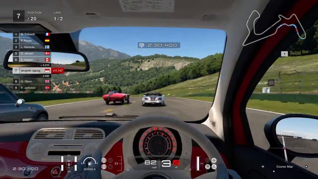 Grand Turismo Sport Spec 2 PS4 Test Drive New Car FIAT 500 1.2 8V LOUNGE SS 2008 смотреть онлайн