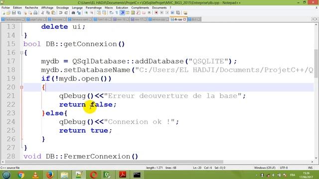 QT Sqlite cours2 Ngor SECK смотреть онлайн