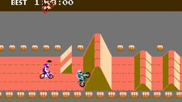 NES Game: VS. Excitebike (1984 Nintendo) смотреть онлайн