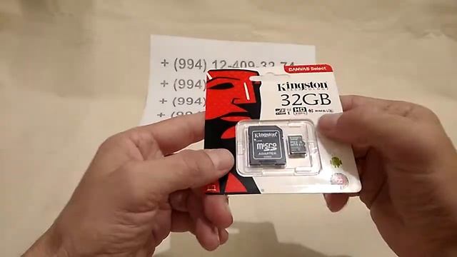 КАРТА ПАМЯТИ KINGSTON 32 GB CARD + SD ADAPTER (SDCS/32GB) в Баку / Bakida смотреть онлайн