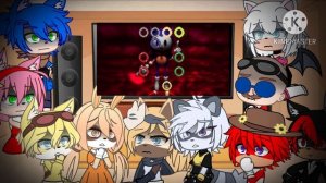 Sonic Characters React To FNF VS Rewrite V2 - Sonic.Exe | Trinity (FNF MOD)