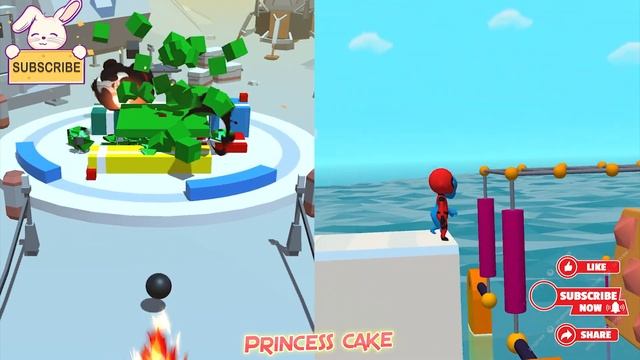 Satisfying Mobile Games 2023 - Voxel Blast / Fun Race 3D (DeadPool Run) смотреть онлайн