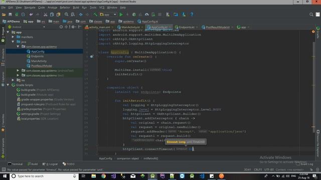 Integrating api in android using retrofit in Kotlin смотреть онлайн