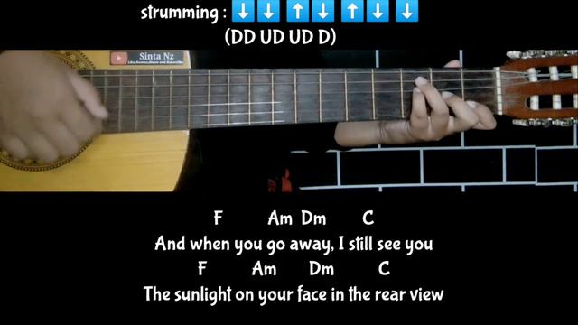 Tutorial Guitar ( Sunsetz - Cigarettes after sex ) Easy Chords with Lyrics!! смотреть онлайн
