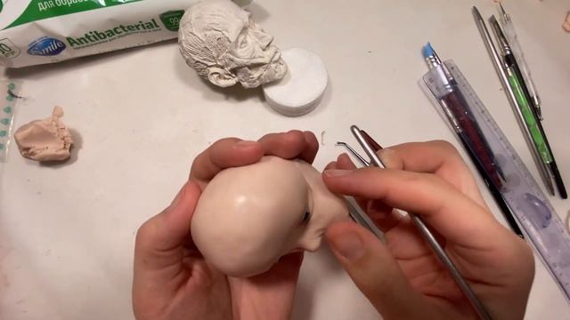 ФАРФОРОВАЯ КУКЛА С НУЛЯ. Голова 1/13. смотреть онлайн