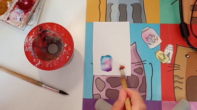 Идеи для рисования акварелью ?✨ баночки акварелью смотреть онлайн