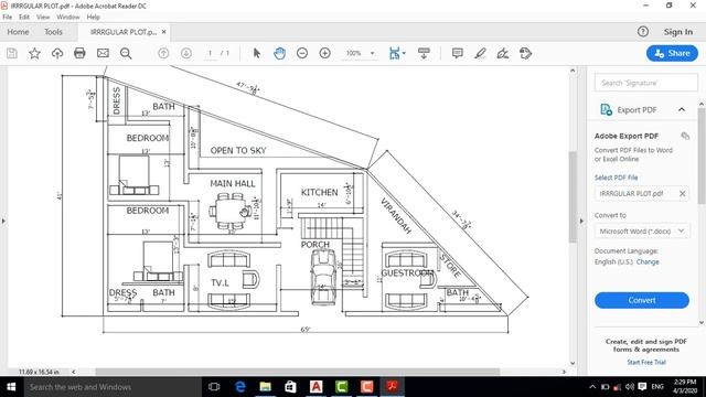 How to draw House Map in irregular Shape plot | AUTOCAD| смотреть онлайн