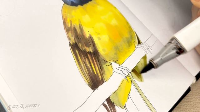 INKTOBER 2023 - Day 23// Sketching with Markers смотреть онлайн