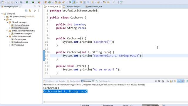Aula - Métodos Sobrecarregados e Construtores (Java) смотреть онлайн