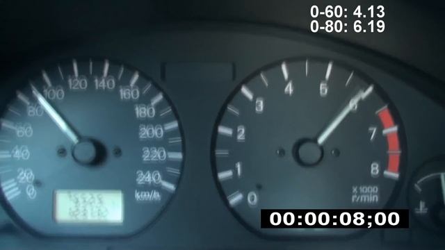 Mitsubishi Carisma 1998 1.6 0-130 km/h смотреть онлайн