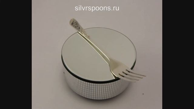 Серебряная столовая вилка Подснежник смотреть онлайн