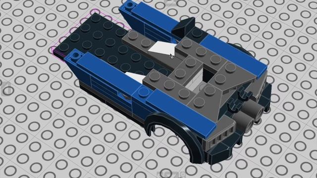 LEGO Speed Champions blue GT supercar moc 2017 model. How to build TUTORIAL !!! смотреть онлайн