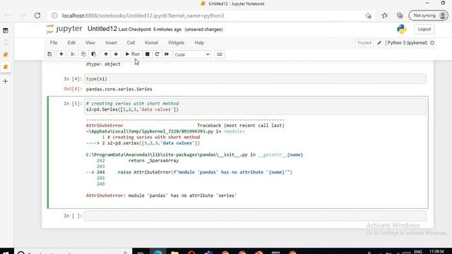 Python Pandas Part 3 : Pandas Series Machine Learning Hands on Python смотреть онлайн