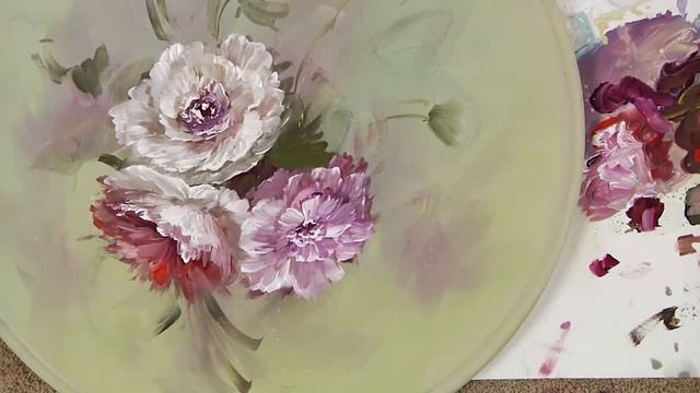 Flat Brush Carnations: Acrylic Techniques for Paint it Simply смотреть онлайн