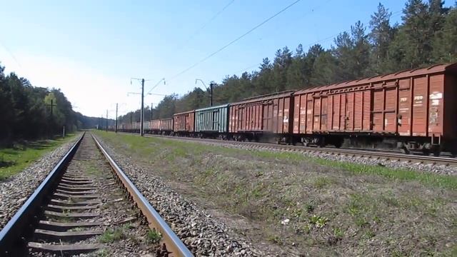 ВЛ80т-1394, ВЛ80т-1468 з вантажними поїздами смотреть онлайн