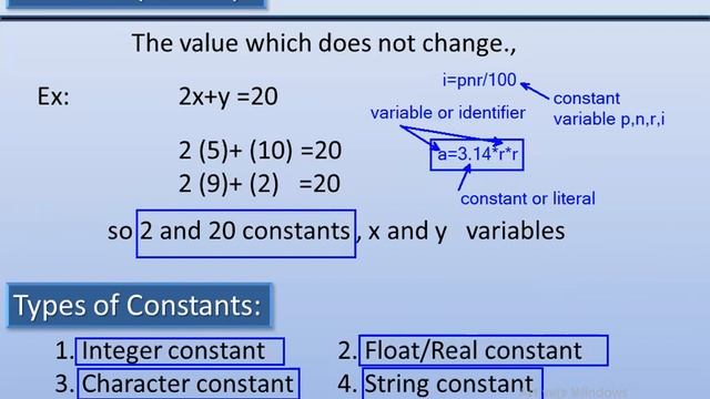 1 Introduction of constants ,variable in C language Day 1 class смотреть онлайн