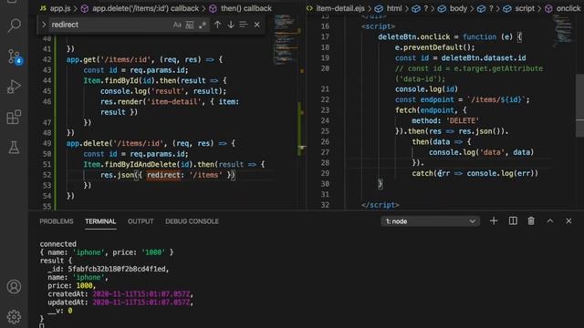 Create an CRUD Application with ExpressJS and MongoDB #17 fix the redirect problems смотреть онлайн