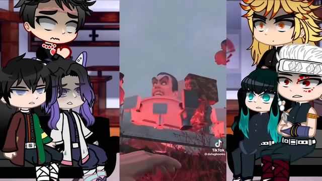 Hashiras react to Skibidi Toilet || Demon Slayer Season 3 || Gacha club смотреть онлайн