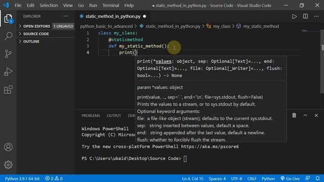 What is staticmethod in (OOP) in python - how to create staticmethod and use them practically #54 смотреть онлайн