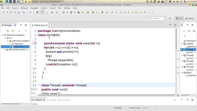 155 Java advanced Static synchronization التزامن الثابت смотреть онлайн