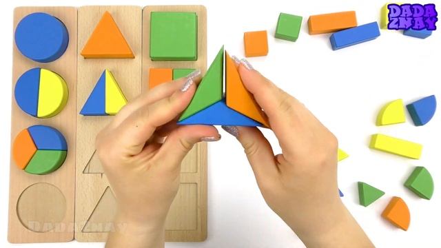 Учим формы и фигуры|Геометрические формы|Деревянные Обучающие Игрушки|Геометрия для детей | Пазлы