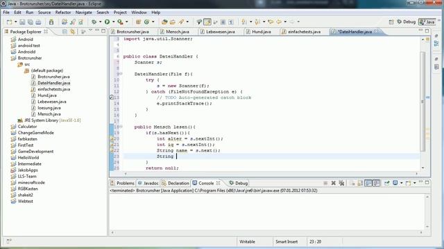 Java Tutorial 46 - Aus Datei lesen смотреть онлайн