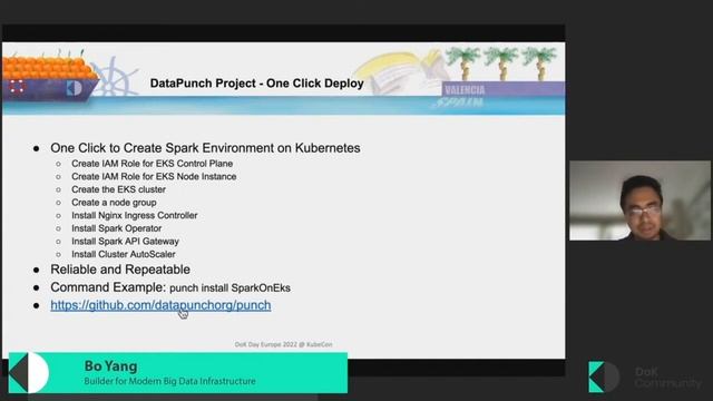 One Click to Run Apache Spark as a Service on Kubernetes - Bo Yang (DoK Day EU 2022) смотреть онлайн