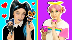 Сумерки и Панк бой. Куклы лол на свидании. Косплей куклы лол Сумерки и Рассвет