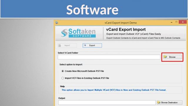 Import vCard to Outlook Software смотреть онлайн