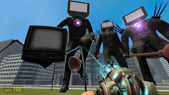 NEW PLUNGER TRI-TITAN TV MAN VS NECROMANCER SKIBIDI TOILET AND OTHERS In Garry's Mod! смотреть онлайн