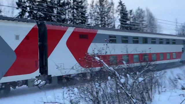 ТЭП70БС-231 с пассажирским составом сообщением Санкт Петербург-Кострома-Новая.