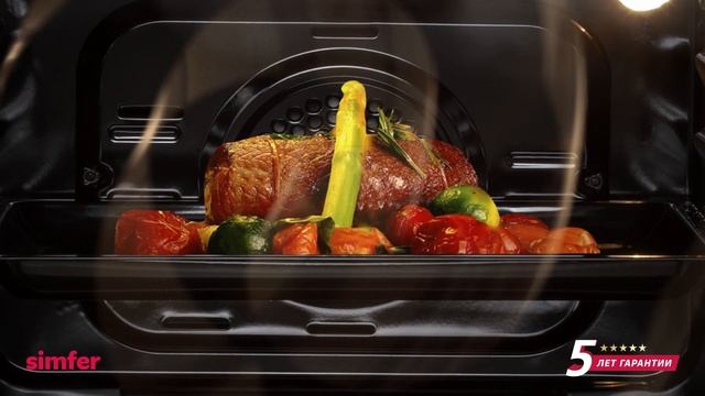 Электрический духовой шкаф Simfer B6ER56070 (7 режимов работы, конвекция, гриль) смотреть онлайн