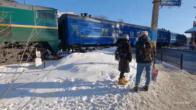 Поезд Одесса Ивано-Франковск -Рахов/Украинские железные дороги. Ворохта. Украина. Карпаты. смотреть онлайн