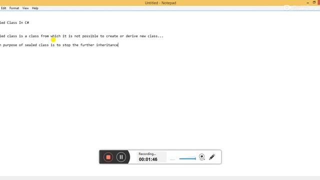 Sealed Class In C# смотреть онлайн
