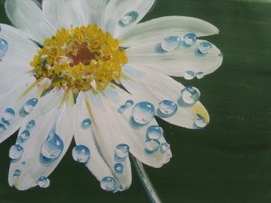 Мастер класс. Гуашь. КАПЕЛЬКИ ВОДЫ