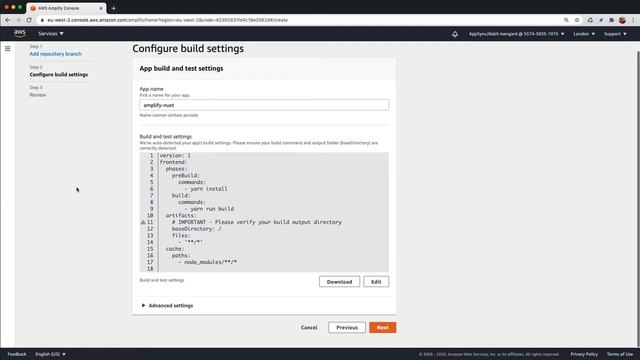 How to Deploy a Nuxt Site to AWS from a Git repository with Amplify hosting смотреть онлайн