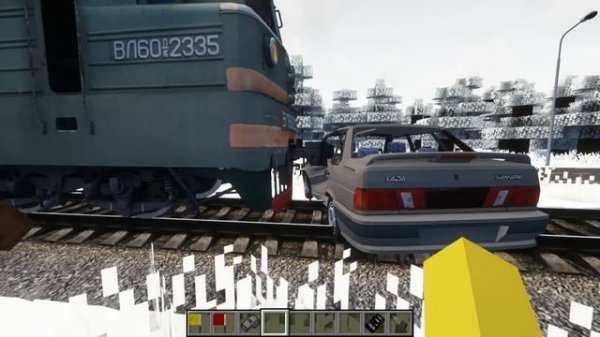 ЭТОТ ПОЕЗД СЕЙЧАС СОБЬЁТ МАШИНУ!Работаю дежурным по переезду|Den nik 047 Minecraft