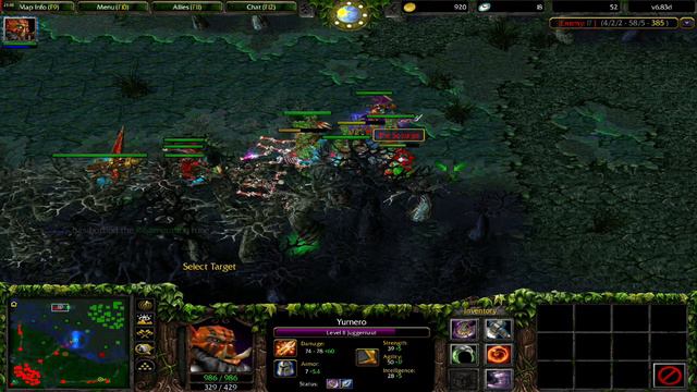 Let's Play Dota 1 - Huskar Betray Juggernaut !!! Oh, No...