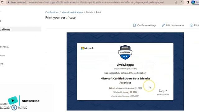 How to download a certificate from pearson vue смотреть онлайн