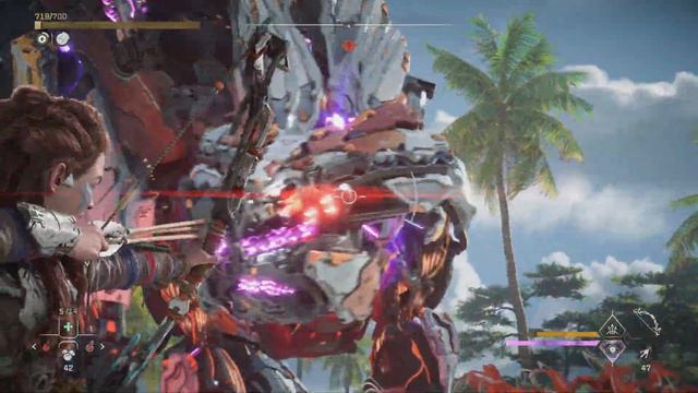 Horizon Forbidden West | Hunting a Slaughterspine With The Starting Bow (Very Hard) смотреть онлайн
