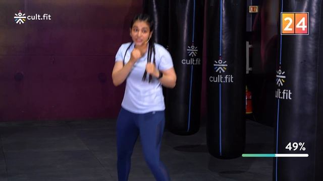 Boxing For Beginners Part 1 I Boxing Workout | At Home Boxing | Cardio Boxing Workout | Cult Fit смотреть онлайн
