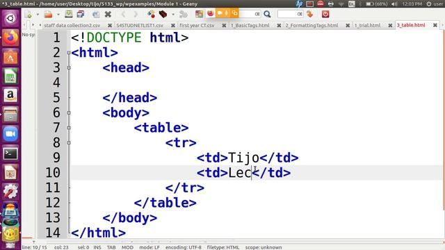 S5 CT Web Programming: Module 1 Class 5: HTML Table смотреть онлайн