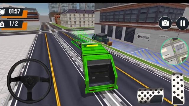 Real Garbage Truck Driving 3D - gams- Car Driving Simulator _ Android Ios Games Gameplay смотреть онлайн