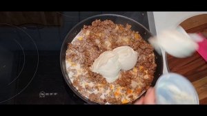 Запеканка из гречки с фаршем и сыром