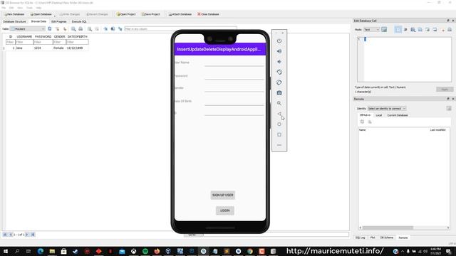 Mobile App (Crud) Create, Read, Update And Delete Sqlite Database - Android Studio смотреть онлайн