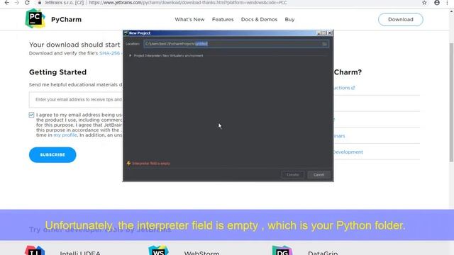 Step by Step Installation Python IDE - PyCharm with Python 3 смотреть онлайн
