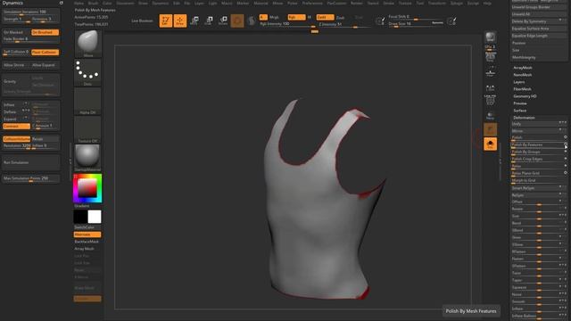 010 ZBrush 2021 Spotlight Clothing Pattern Shirt Creation смотреть онлайн